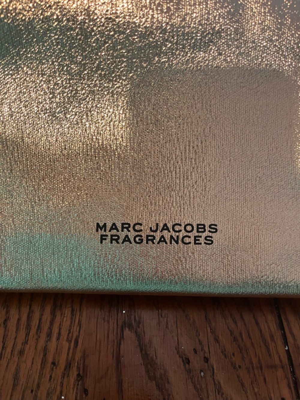 Marc Fisher Metallic Gold Cosmetic Pouch